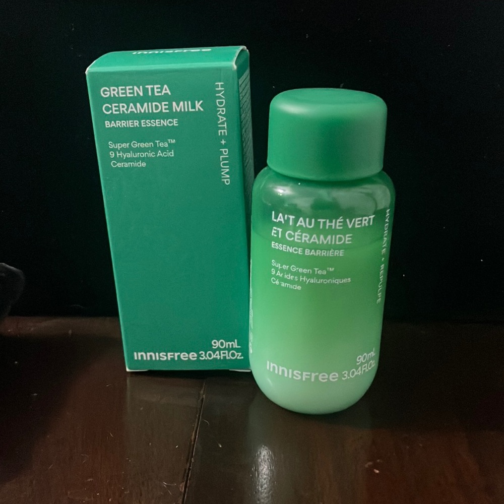 Innisfree Mini Green Tea Ceramide Milk Toner for Hydration & Barrier Repair 3oz